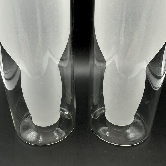 Double Wall Beer Glasses Highwave Australian Insulated Frosted 16 Oz Barware Set - Picture 2 of 10